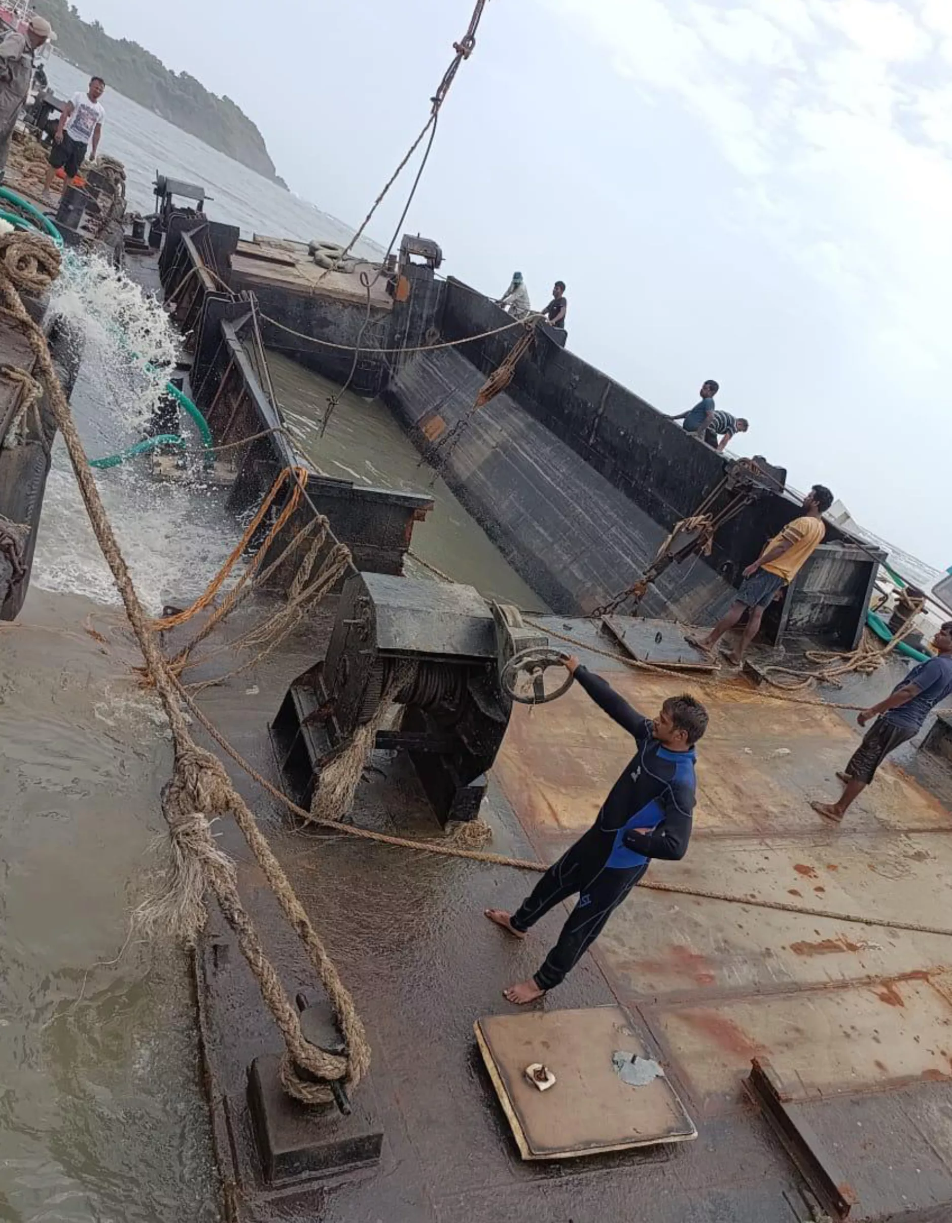 M.V. Mangalam Salvage & Floating — JSW Jetty, Revdanda